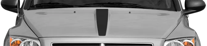2007 to 2012 Dodge Caliber Hood Center Stripe . Installed on Car