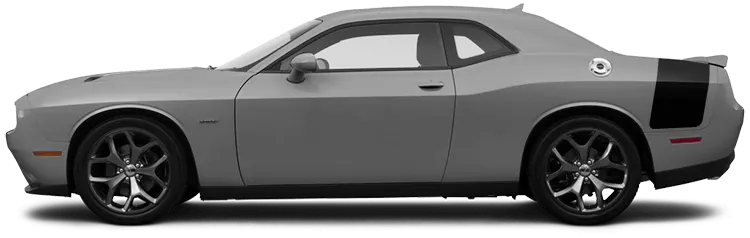 2015 to 2023 Dodge Challenger Drag Pack Tail Stripes . Installed on Car
