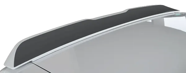 2015 to 2023 Dodge Challenger Rear Spoiler Front Surface Blackout Decal . Installed on Car