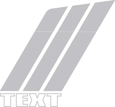 Hood to Fender Hash Stripes Graphic Design Style 14