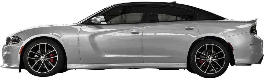 2015 to 2023 Dodge Charger C to A Pillar Blackout Accent Stripes . Installed on Car