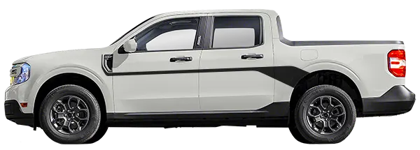 2022 to Present Ford Maverick Mid-Line Body Stripes Graphic Decals . Installed on Car